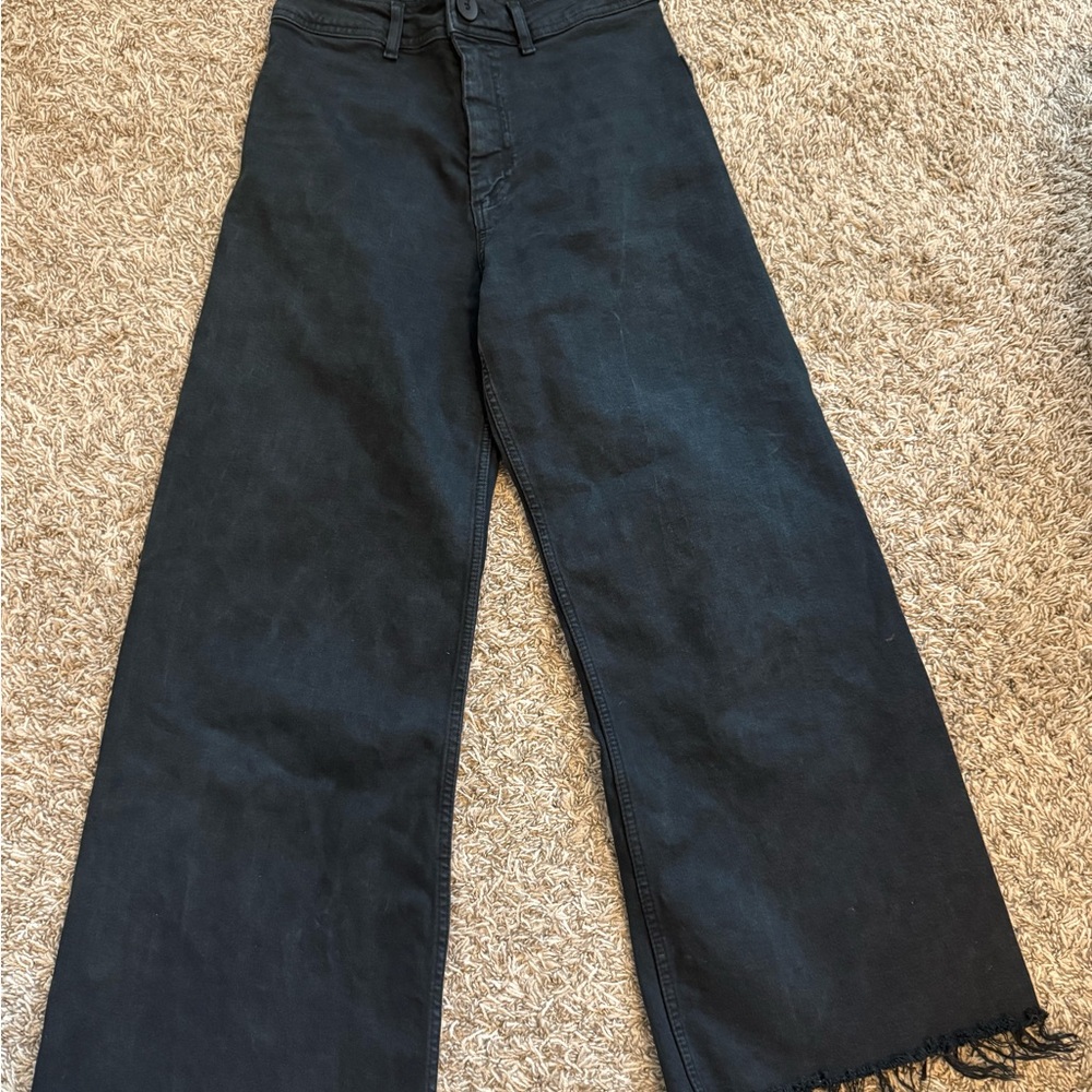 Black Wide-Leg Zara Jeans